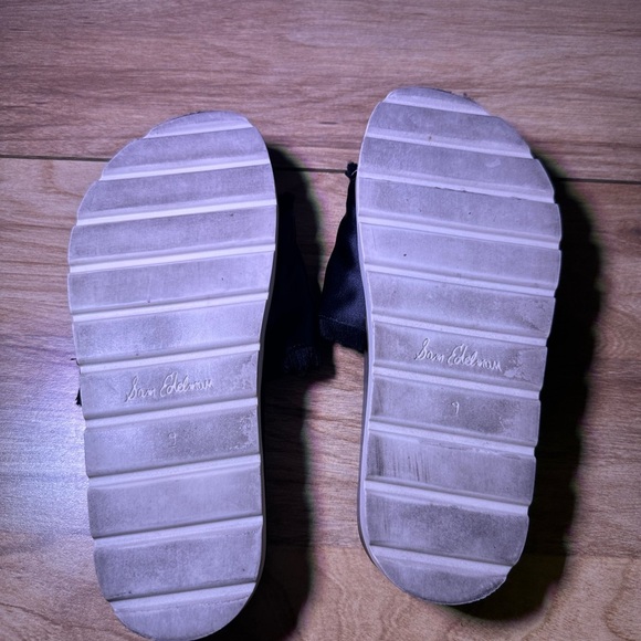 Sam Edelman Black Fringe Slide Sandals - Picture 12 of 12